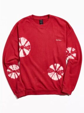 Iets frans… red tie dye crewneck sweatshirt urban outfitters 100% cotton MENS XL